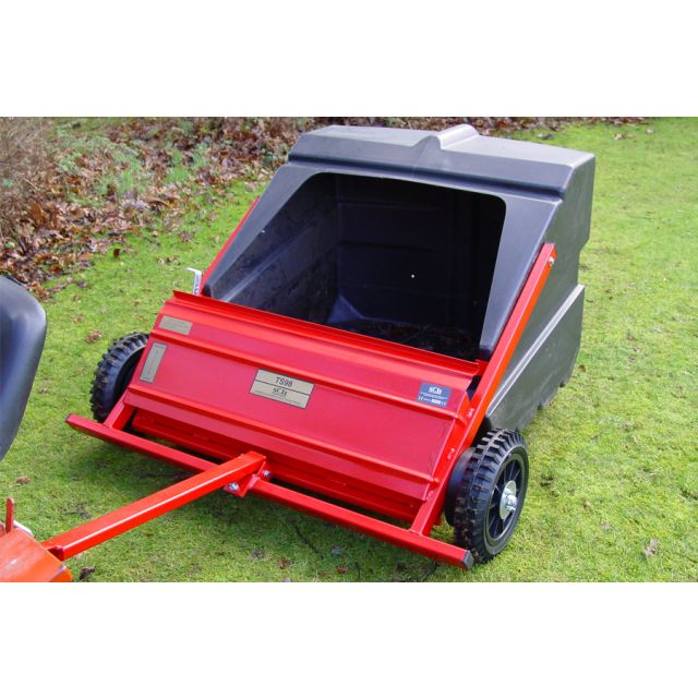 SCH TS98 36" Tow-Behind Sweeper with Rigid Plastic Hopper