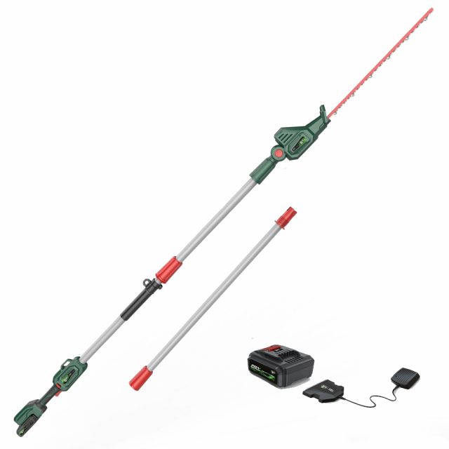 Webb Eco WEV20PHTB2 20V Cordless Long Reach Hedge Trimmer (with 2Ah Battery & Charger)