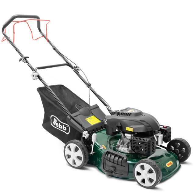 Webb WER460SP Classic 46cm (18") 4-in-1 Self-Propelled Petrol Lawn Mower