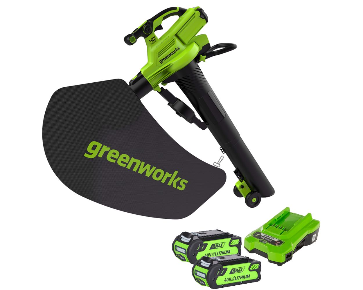 GreenWorks G-MAX 40V Cordless Blower/Vac