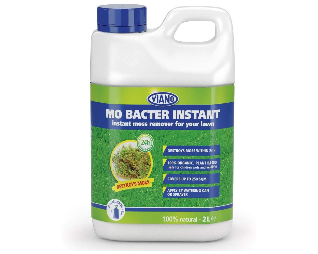Viano MO Bacter Instant Organic Moss Remover 2 Litres Concentrate