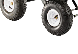 Pneumatic tyres with roller bearings